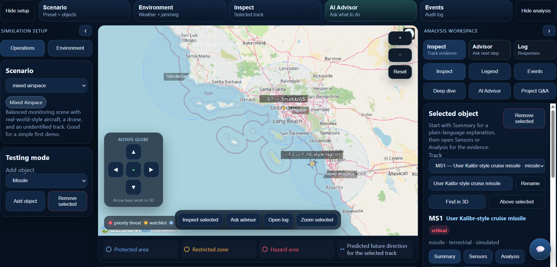 Orion AI threat assessment system preview
